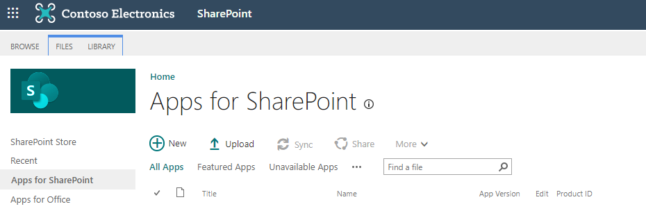 App Catalog - Apps For SharePoint